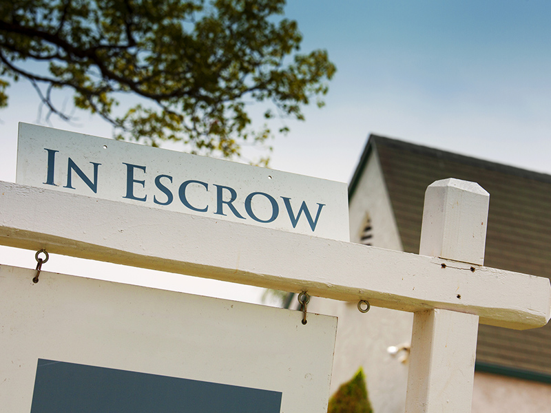 in escrow real estate signage